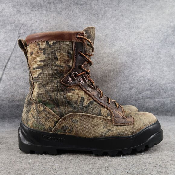 Danner Boots Mens 7 Combat Hunting Waterproof 600g Insulated Camo Outdoor Retro - Picture 2 of 16